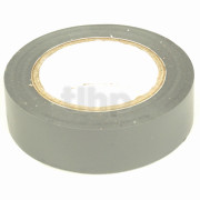 Roll of grey flexible PVC adhesive, width 15 mm, length 10 m, resistance to abrasion, corrosion and humidity