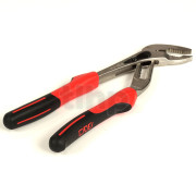 SAM 9 positions pliers, push button, polished chrome finish, ridges on jaws, length 250 mm, clamping capacity 60 mm