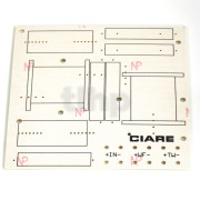 Printed circuit board for 2-way passive filter, dimensions 120 x 125 mm