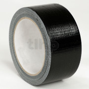 Roll of highly resistant black Ar-Men sealing tape, fabric and polyethylene with rubber, width 50 mm, length 25 m
