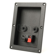 Built-in terminal block, 98 x 138 x 45 mm, climp terminals or for Jack 6.35 mm mono plugs
