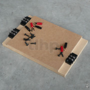 Crossover wood board kit for wiring in the air, dimensions 219 x 145 mm