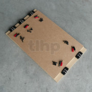 Crossover wood board kit for wiring in the air, dimensions 360 x 220 mm