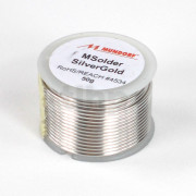 Solder Mundorf Silver/Gold, 1.0mm, 50gr/8.5m, Sn95-5Cu0-7Ag3-8Au