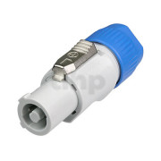 Neutrik NAC3FCB, lockable powerCon connector, grey/blue, 20A / 250VAC, for power-out