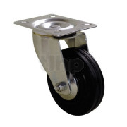 Guitel castor, 100 mm size, swivel type with polypropylene black tyre