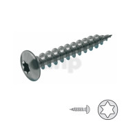 Pack of 100 Hinge screws 6x20mm, stainless steel, full thread, round head Torx T30
